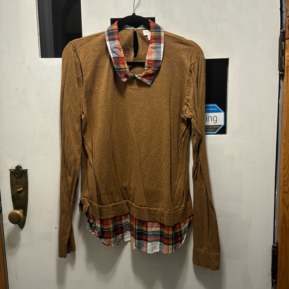 J crew factory shirttail sweater